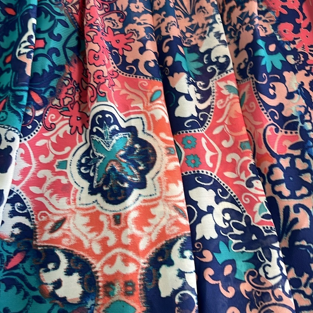 Multi Colored Patterned Dress - image 3